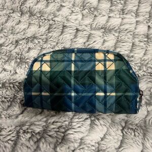 Quilted  lug Glass Case Blue and Cream